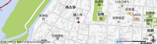 愛知県犬山市犬山西古券378周辺の地図