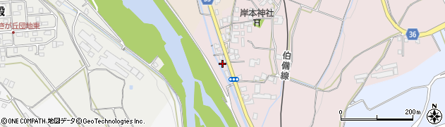 鳥取県西伯郡伯耆町岸本304周辺の地図