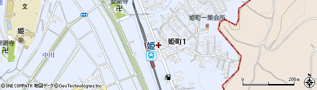 姫駅前周辺の地図