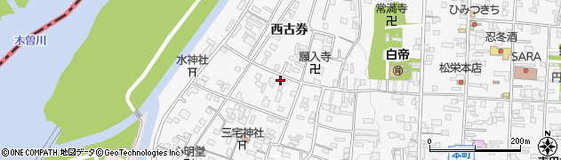 愛知県犬山市犬山西古券594周辺の地図