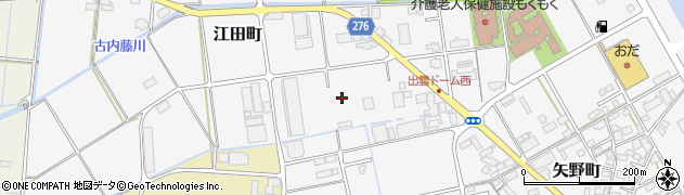 島根県出雲市江田町周辺の地図