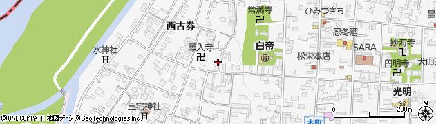 愛知県犬山市犬山西古券385周辺の地図