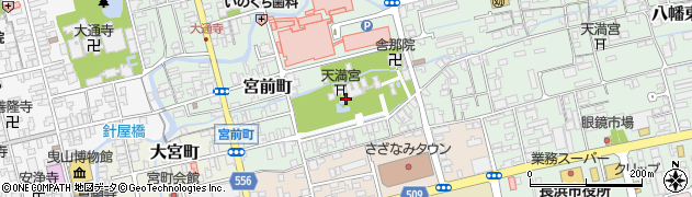 滋賀県長浜市宮前町周辺の地図