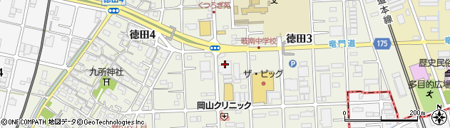 岐阜トヨペット　岐南店周辺の地図