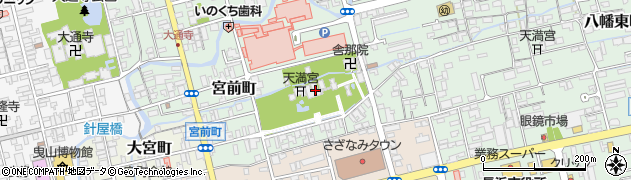 長浜八幡宮周辺の地図