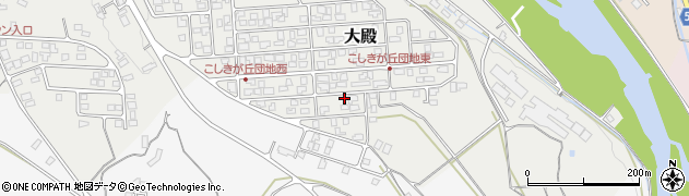 鳥取県西伯郡伯耆町大殿1325周辺の地図