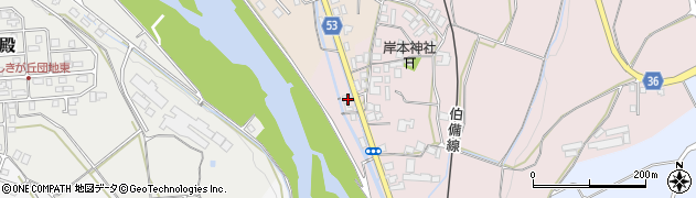 鳥取県西伯郡伯耆町岸本307周辺の地図
