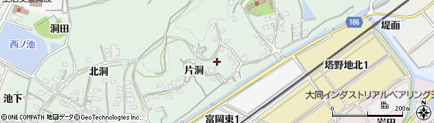 愛知県犬山市富岡周辺の地図
