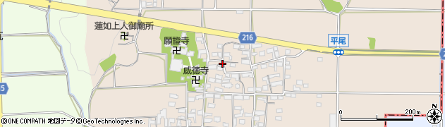 岐阜県垂井町（不破郡）平尾周辺の地図