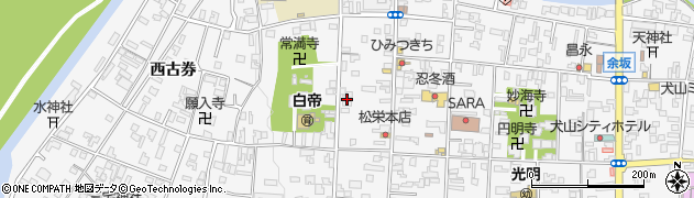 愛知県犬山市犬山西古券13周辺の地図