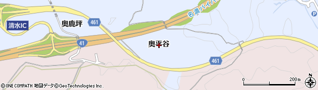愛知県犬山市善師野奥平谷周辺の地図