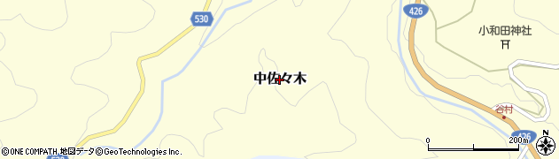京都府福知山市中佐々木周辺の地図