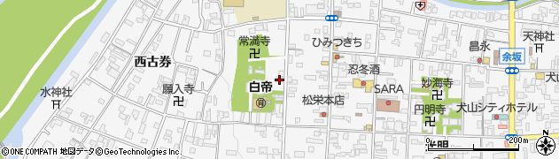 愛知県犬山市犬山西古券272周辺の地図