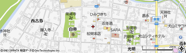 愛知県犬山市犬山西古券20周辺の地図