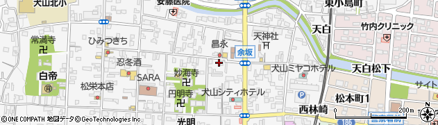 ダスキンメリーメイド犬山店周辺の地図