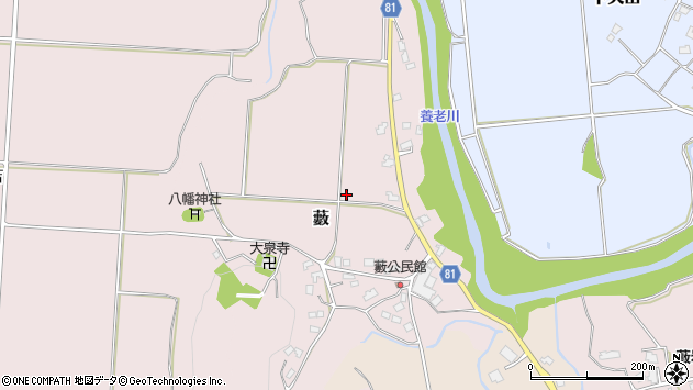 〒290-0227 千葉県市原市藪の地図