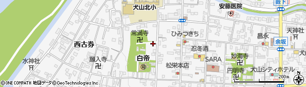 愛知県犬山市犬山西古券280周辺の地図