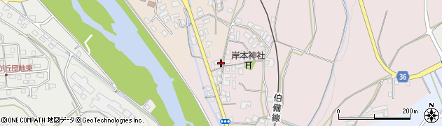 鳥取県西伯郡伯耆町岸本191周辺の地図