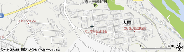 鳥取県西伯郡伯耆町大殿1423周辺の地図