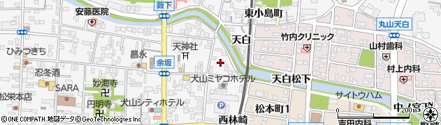 愛知県犬山市犬山東余坂周辺の地図