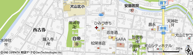 愛知県犬山市犬山西古券11周辺の地図
