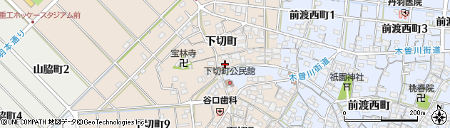 岐阜県各務原市下切町周辺の地図