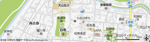 愛知県犬山市犬山西古券9周辺の地図