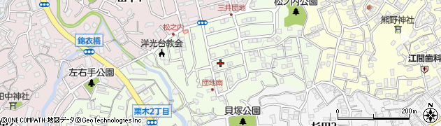 神奈川県横浜市磯子区栗木1丁目周辺の地図