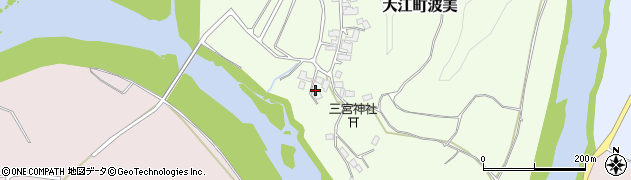 京都府福知山市大江町波美581周辺の地図