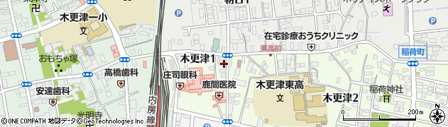 セブンイレブン木更津１丁目店周辺の地図