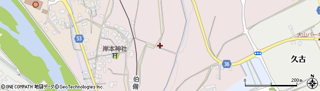 鳥取県西伯郡伯耆町岸本周辺の地図