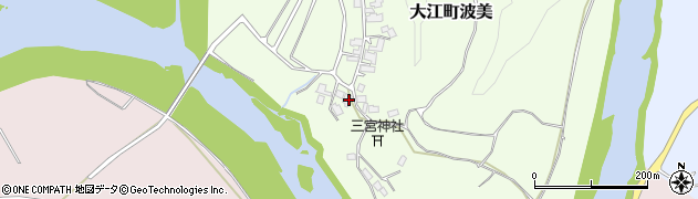 京都府福知山市大江町波美681周辺の地図