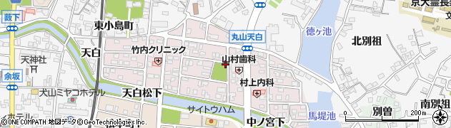 愛知県犬山市丸山天白町周辺の地図