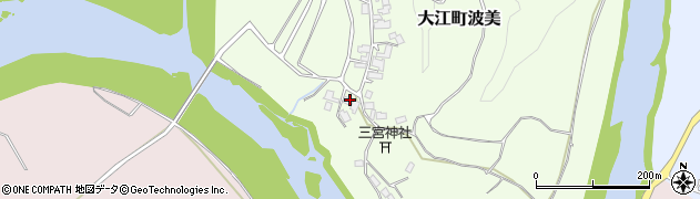 京都府福知山市大江町波美579周辺の地図