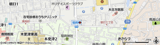 ファミリーマート木更津朝日三丁目店周辺の地図