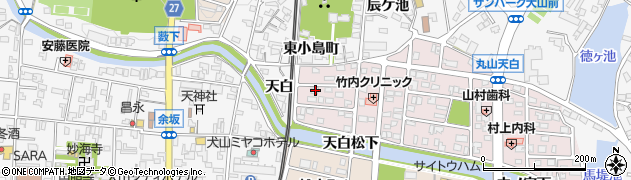 愛知県犬山市丸山天白町22周辺の地図