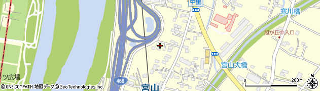 神奈川県高座郡寒川町宮山3428周辺の地図