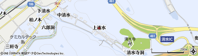 愛知県犬山市善師野（上清水）周辺の地図