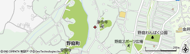 神奈川県横浜市港南区野庭町1807周辺の地図