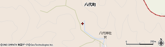 京都府綾部市八代町谷周辺の地図