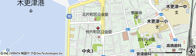 セブンイレブン木更津中央３丁目店周辺の地図