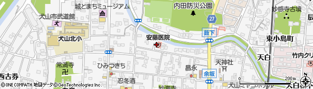 愛知県犬山市犬山東古券725周辺の地図