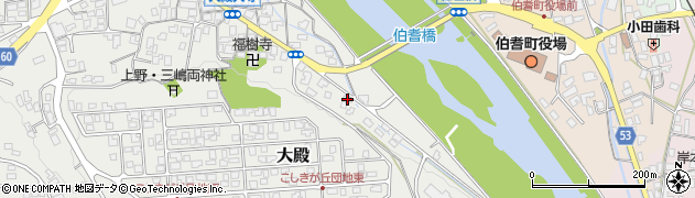 鳥取県西伯郡伯耆町大殿1210周辺の地図