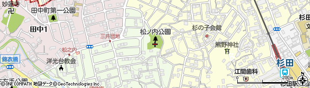 神奈川県横浜市磯子区栗木1丁目7周辺の地図