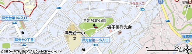 神奈川県横浜市磯子区洋光台1丁目3周辺の地図