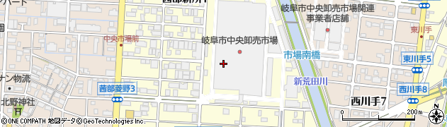 岐阜丸魚株式会社　鮮魚部・青物課周辺の地図