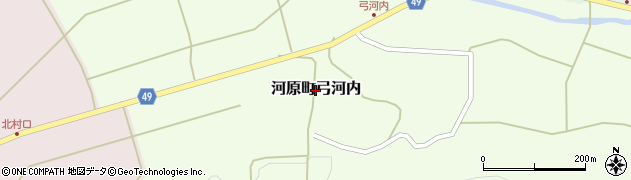 鳥取県鳥取市河原町弓河内周辺の地図