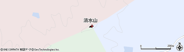 清水山周辺の地図