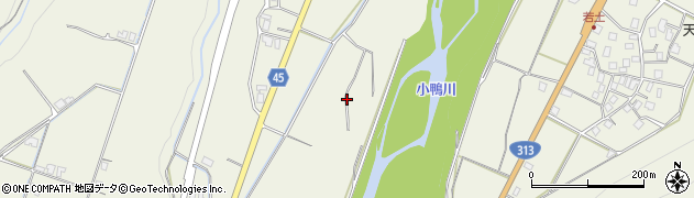 鳥取県倉吉市鴨河内周辺の地図