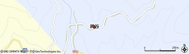 鳥取県八頭町（八頭郡）稗谷周辺の地図